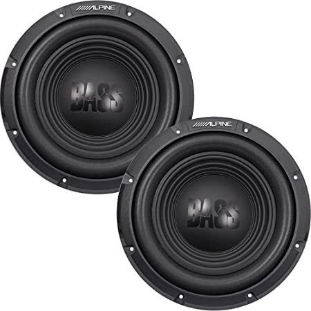 2 Alpine W12S4 12" Bass Subwoofer <br/>BassLine Series 12" 750W Max (250W RMS) 4-ohm Bass Subwoofer