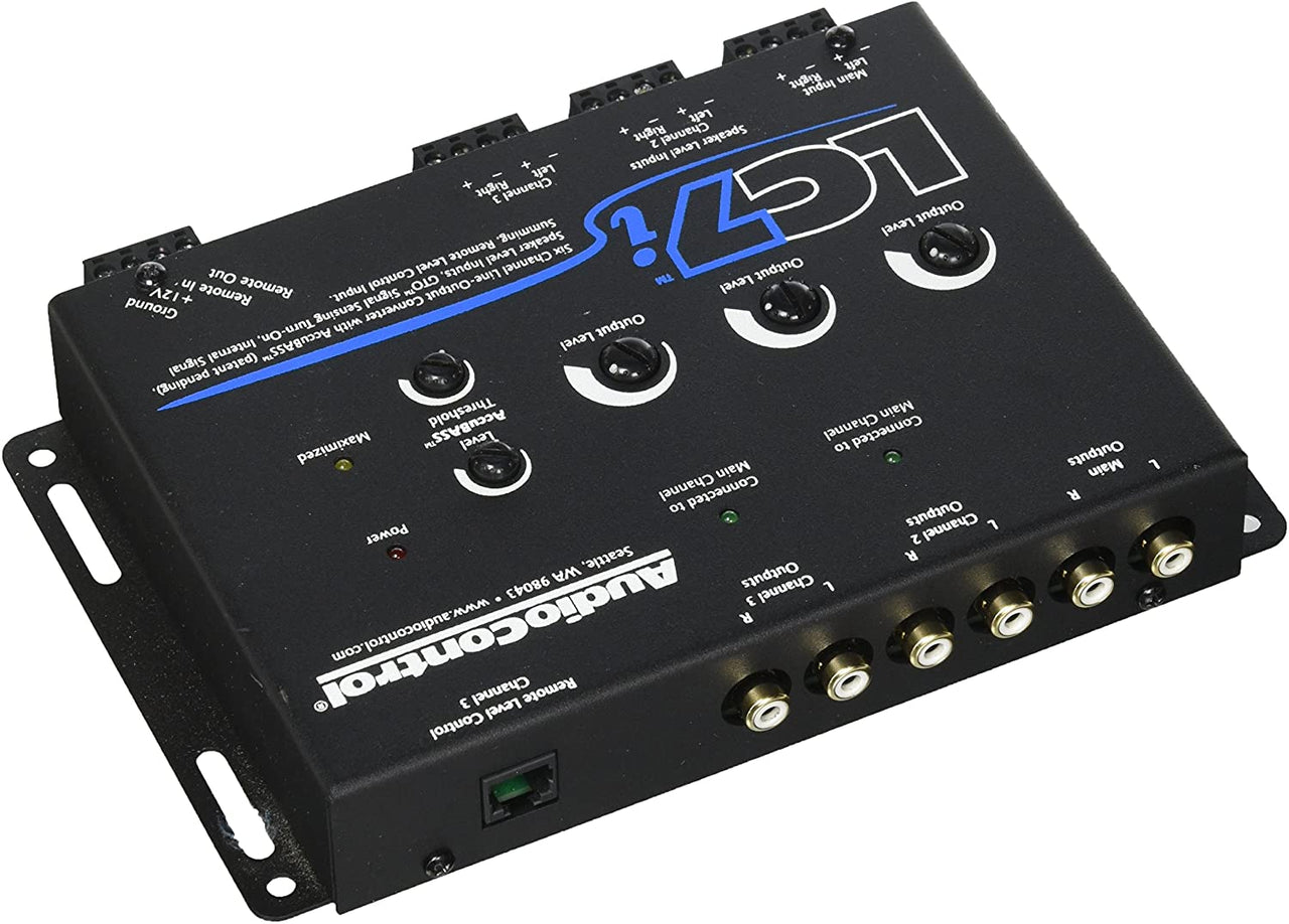 Audio Control LC7i & ACR-1 6 Channel Line Out Converter with bass restoration adds aftermarket subs and amps to a factory system & ACR-1 Dash Remote