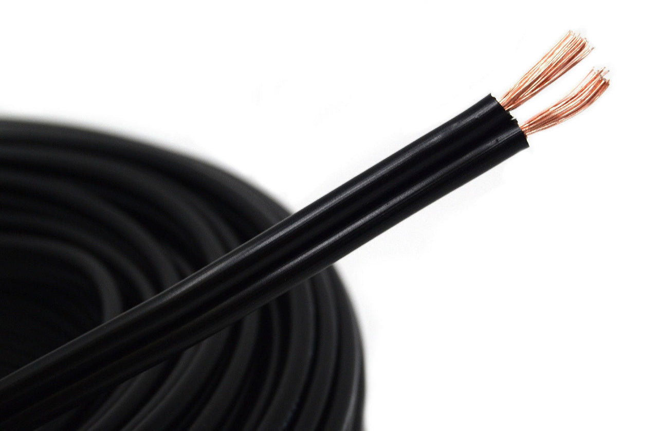XP Audio XS16G-50BK Black 16 AWG True Gauge 50 FT Pure Copper Marine Car Audio Speaker Cable Wire