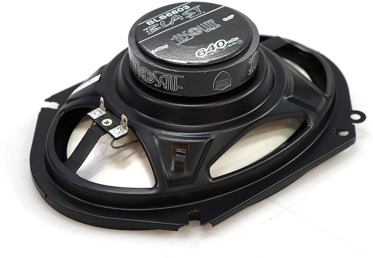 2 Pair Absolute BLS-6803 Blast Series 640W 6x8" 5x7" 3 Way Car/Marine/ATV/UTV Speakers
