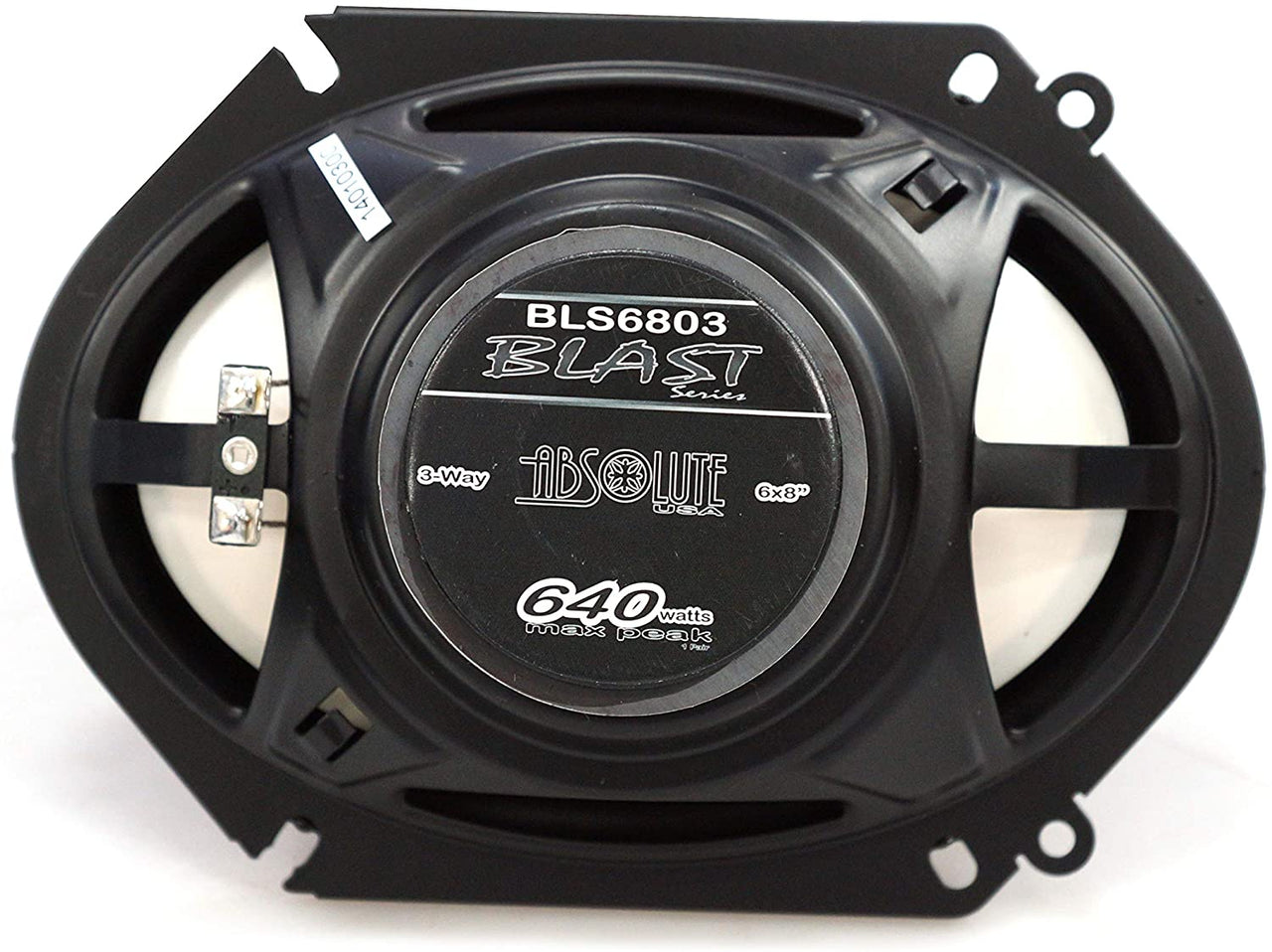 2 Pair Absolute BLS-6803 Blast Series 640W 6x8" 5x7" 3 Way Car/Marine/ATV/UTV Speakers