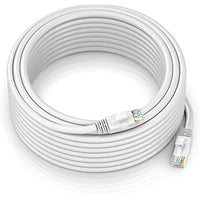 Thumbnail for A-T EPC100WH 100' Cat6 patch cable Cat6a Ethernet network patch cable RJ45 23AWG 600M solid copper wire 100' White