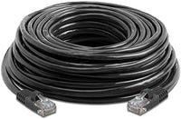 Thumbnail for American Terminal EPC100BK 100' Cat6 patch cable Cat6a Ethernet network patch cable RJ45 23AWG 600M solid copper wire 100' Black
