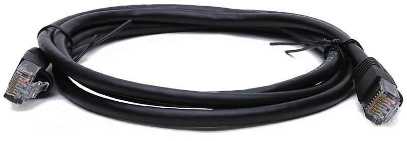 6 A-T 3' Cat6a Ethernet network patch cable RJ45 23AWG 600M solid copper wire 3' black