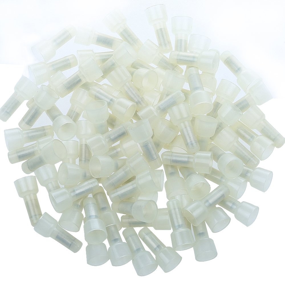 Absolute CC16G100 100 pcs 16-14 Gauge Close End Crimp Terminal Caps for Car Audio