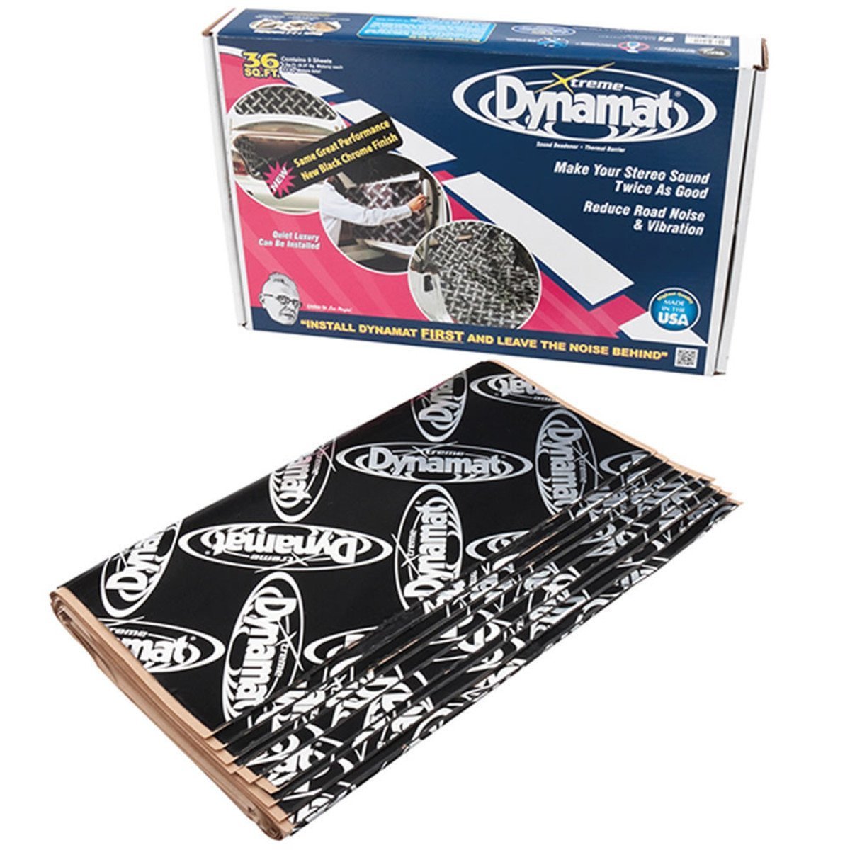 Dynamat 10455 Xtreme Bulk Pack 36 SQ FT (9 Sheets) Sound/Vibration Damping for an Entire Car