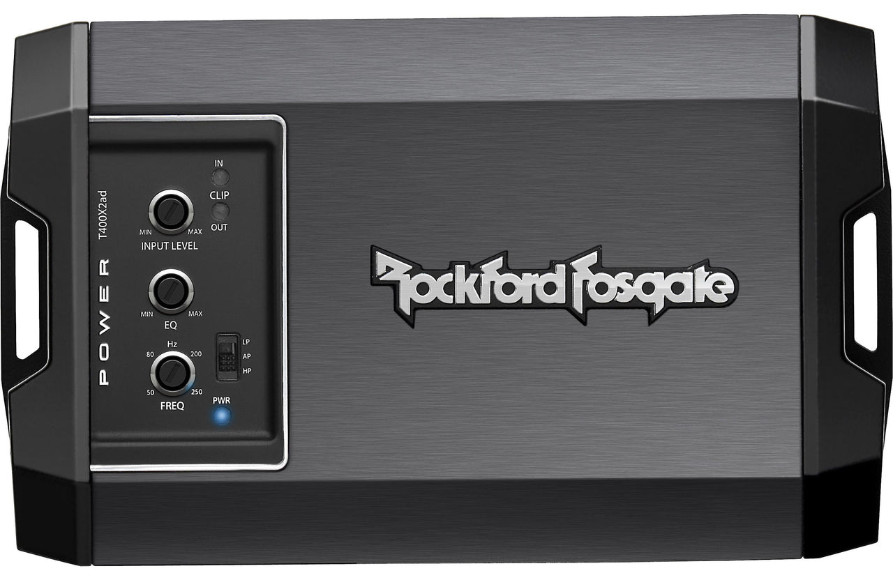 Rockford Fosgate T400X2ad Power 400 Watt Class-AD 2-Channel Amplifier
