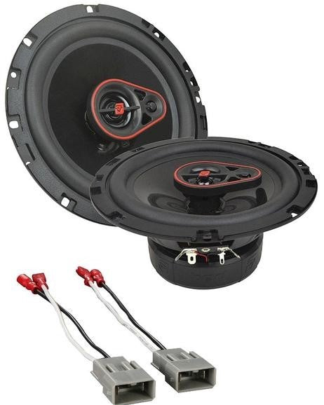 Cerwin Vega 3Way Coaxial Speakers 6.5" 340 Watts + Harness 72-7800 For Honda