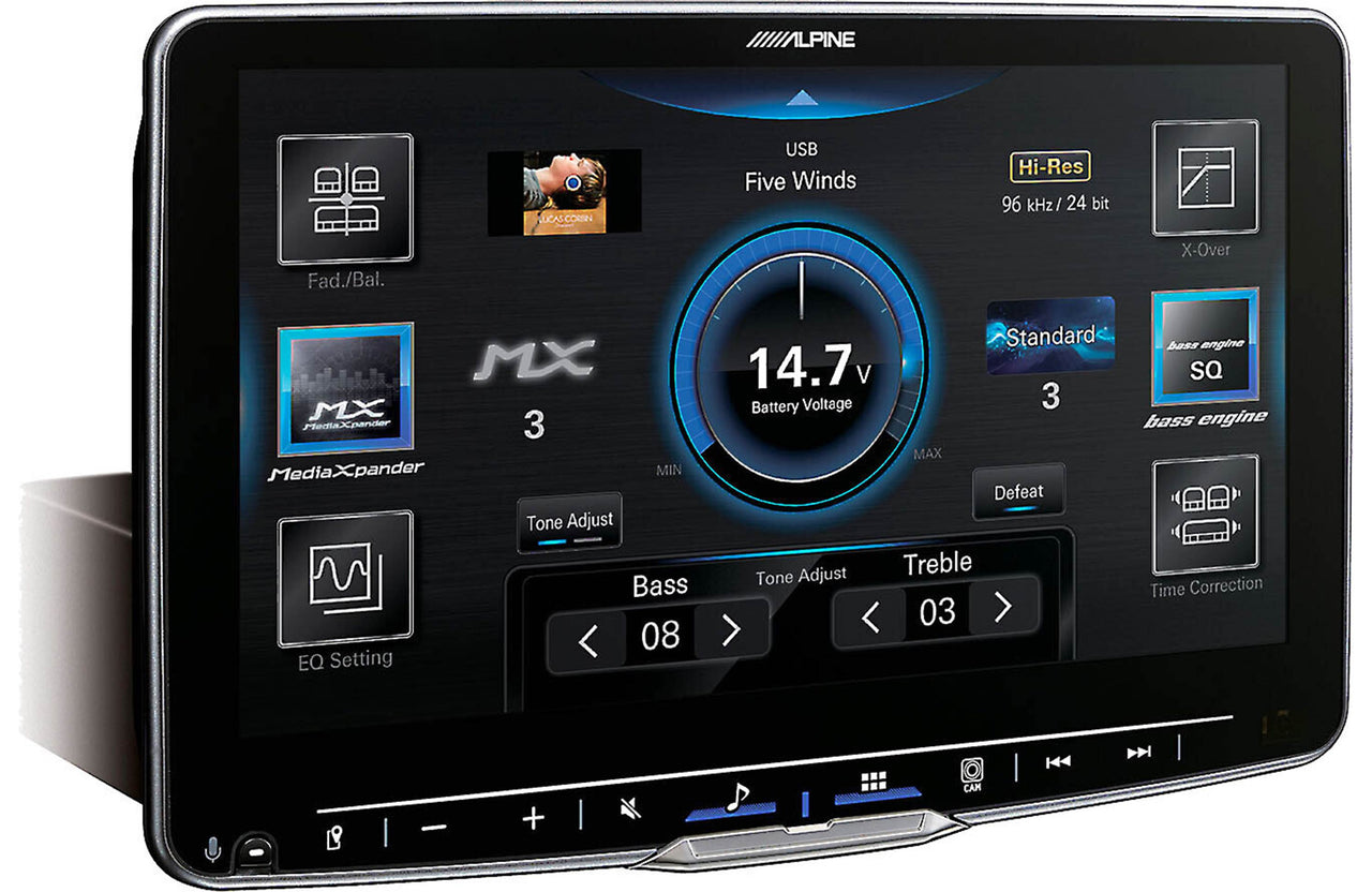 Alpine Halo9 ILX-F509 9" Digital Multimedia Receiver and HCE-C1100 Backup Camera