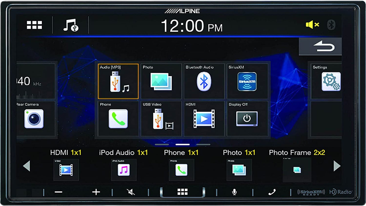 Alpine iLX-407 7" Shallow Chassis Multimedia Receiver with Apple Carplay