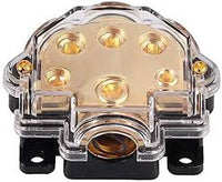 Thumbnail for Absolute PD-150G 0-2-4 Gauge 1 in 5 Ways Out Power Splitter Distribution Block