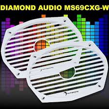 Diamond Audio MS69CXG White 6" x 9" Coax sub grills