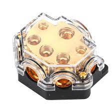 Absolute PD-150G 0-2-4 Gauge 1 in 5 Ways Out Power Splitter Distribution Block