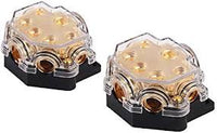 Thumbnail for 2 Absolute PD-150G 0-2-4 Gauge 1 in 5 Ways Out Power Splitter Distribution Block