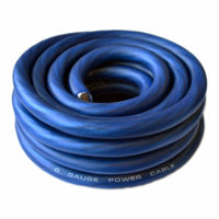 Thumbnail for MK Audio MK0G25BL 1/0 Gauge Blue Amplifier Power / Ground Wire 1/0 Ga Amp Cable, 25 Feet