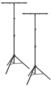 Thumbnail for 2 MR DJ LS-100 Pro DJ Lighting Tripod & T-Bar Portable Light Stand Bundle