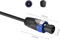 Thumbnail for 2 Speakon Male to Speakon Male Speaker Cable (12 feet)