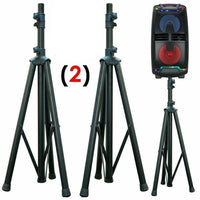 Thumbnail for MR DJ SS300B One Pair Heavy Duty Pro Adjustable Height Tripod DJ PA Speaker Stands