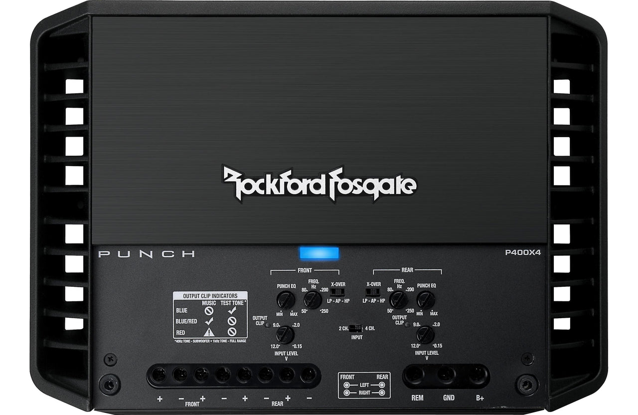 Rockford Fosgate P400X4 4-channel car amplifier 50 watts RMS x 4