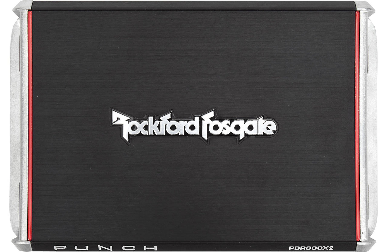 Rockford Fosgate Punch PBR300X2 Compact 2-channel car amplifier 100 watts RMS x 2