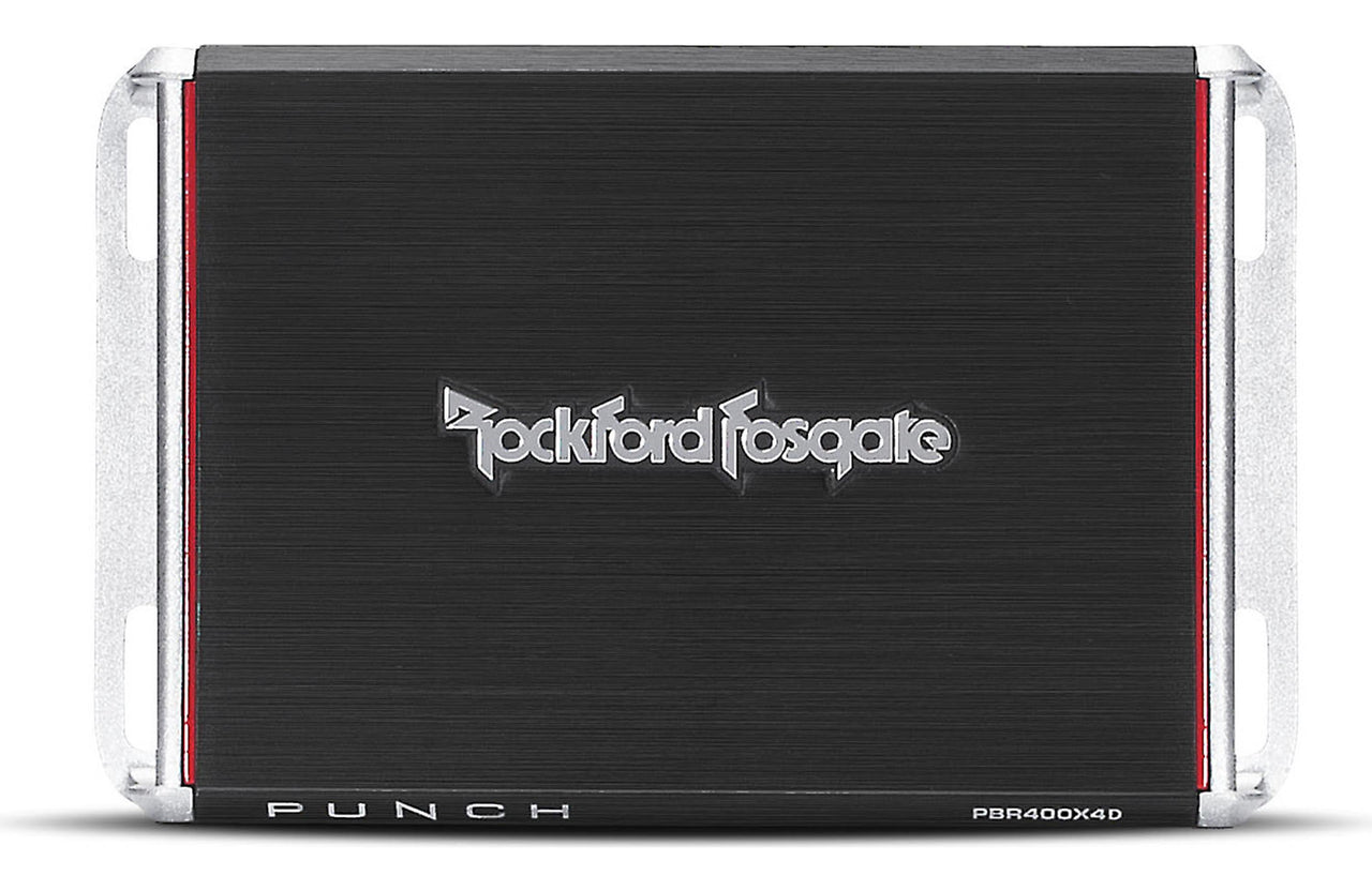 Rockford Fosgate Punch PBR400X4D Compact 4-channel car amplifier 50 watts RMS x 4