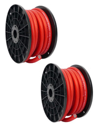 Thumbnail for 2 XP Audio SPW-0-50RD 1/0 Gauge Red Power Ground Cable 50 FT-100 Feet Total