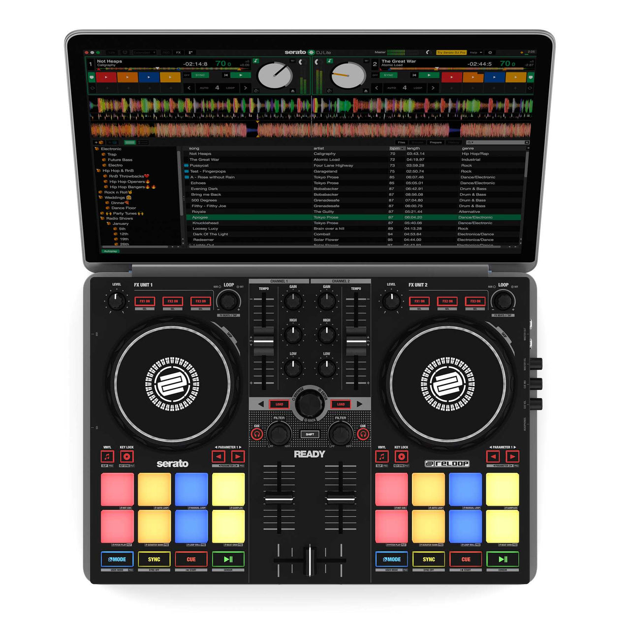 Reloop READY High-performance compact controller for Serato