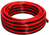 Thumbnail for 25' 18 Gauge Red Black Stranded Speaker Wire Car Home Audio