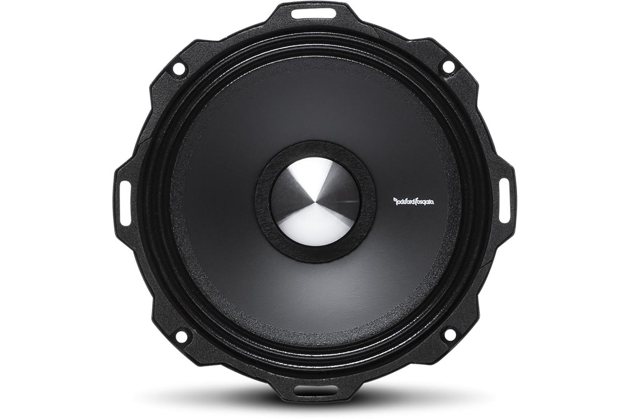 Rockford Fosgate PPS4-6 6.5" 400W 4-Ohm Midrange Car Audio Speaker with Fiber Reinforced Paper Cone and Stamp Cast Aluminum Frame