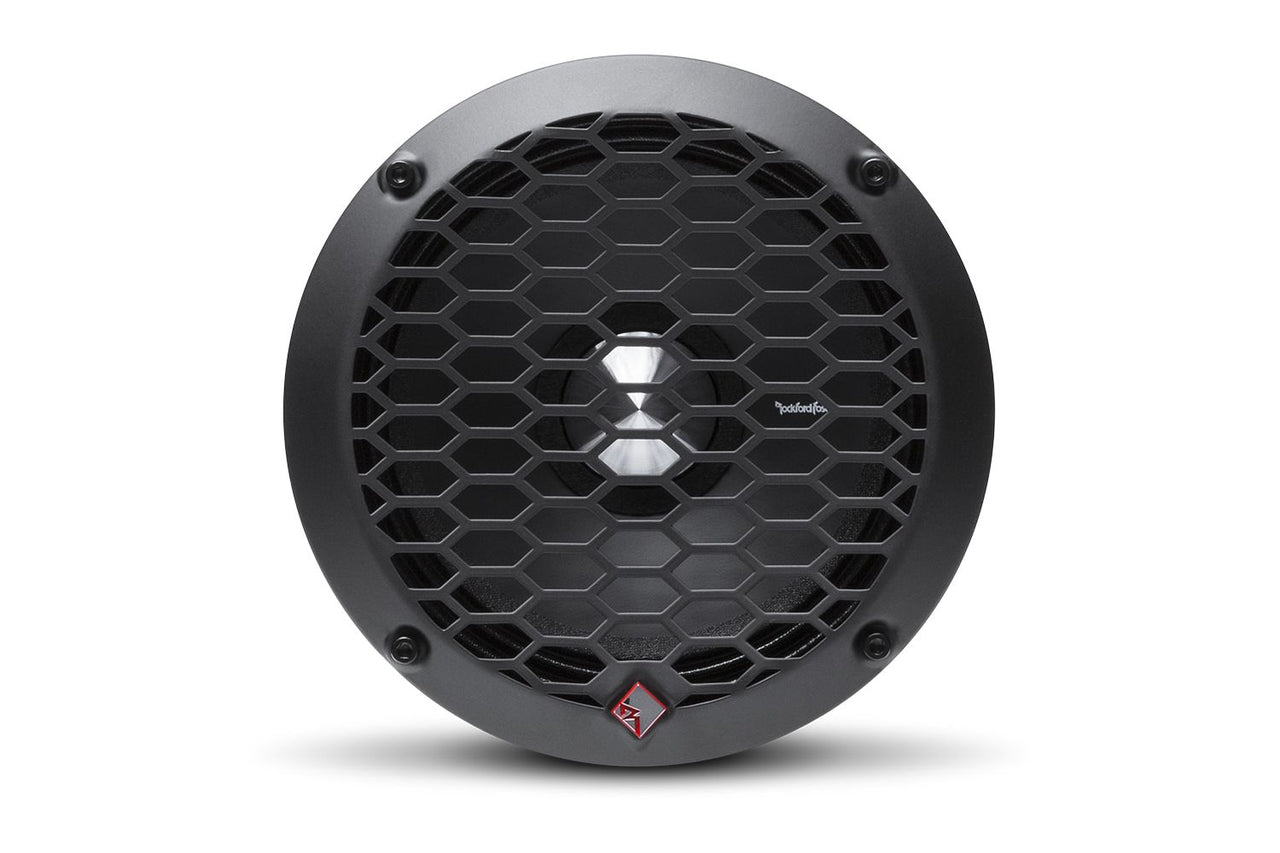 Rockford Fosgate PPS4-6 6.5" 400W 4-Ohm Midrange Car Audio Speaker with Fiber Reinforced Paper Cone and Stamp Cast Aluminum Frame