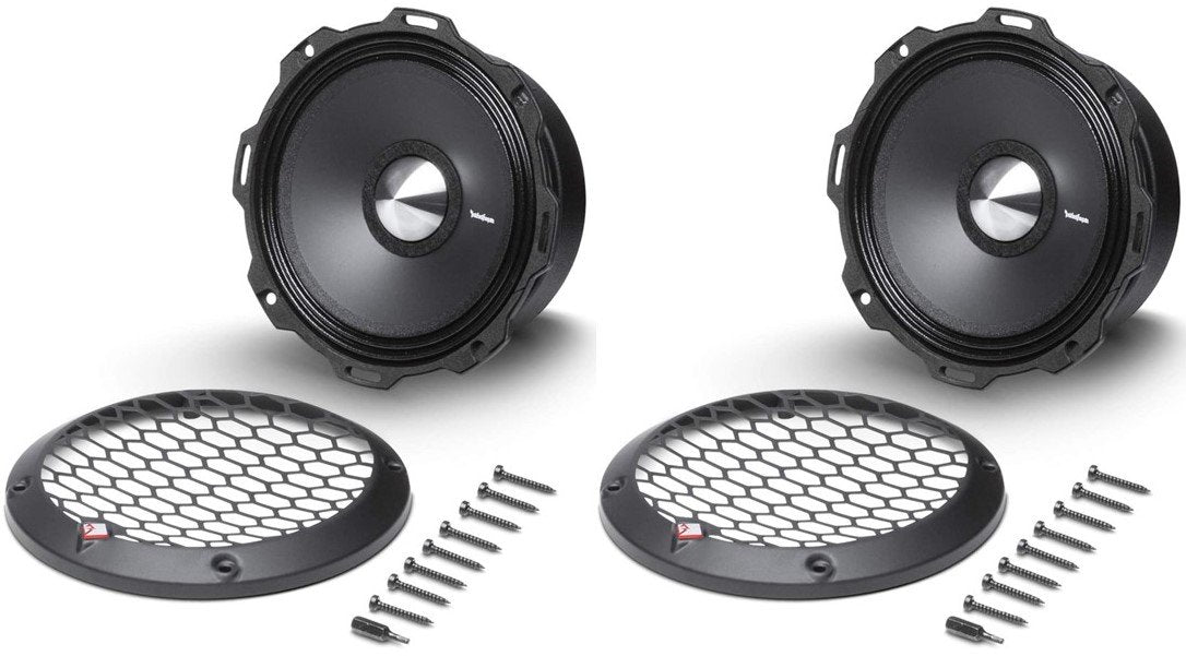 2x Rockford Fosgate PPS4-6 Punch Pro 400W MAX Power 6.5" 4-Ohm Midrange Speakers