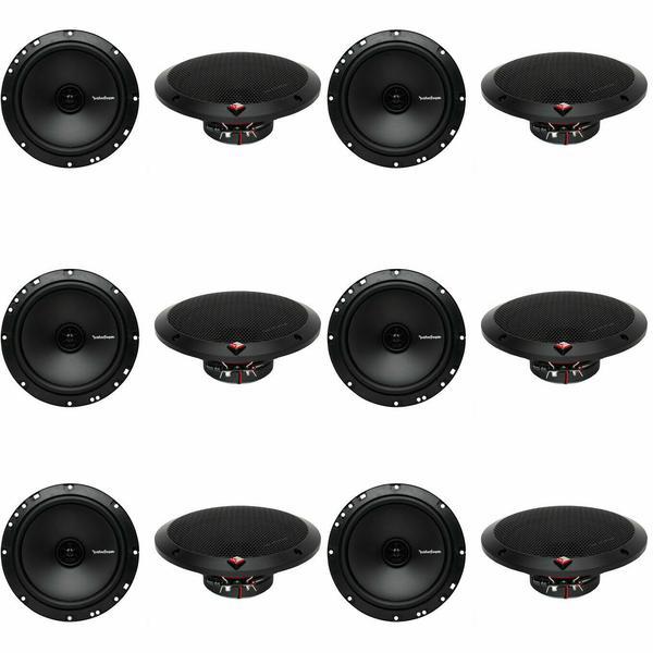 6 Pair Rockford Prime R1675X2 180W Peak 6-3/4" 2-Way PRIME Series Coaxial Car Speakers