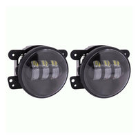 Thumbnail for METRA JP-701FLB 5 Watts 4 Inch LED Fog Light Black Face for Jeep Vehicles