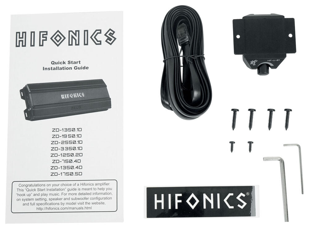 Hifonics ZD-3350.1D 3350 Watt RMS Mono Amplifier 1 Ohm Car Audio Class-D Amp