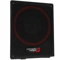 Thumbnail for Cerwin Vega VPAS12-12 Shallow Mount Sealed Powered 600W Subwoofer Enclosure + 8 Gauge Amp Kit Bundle