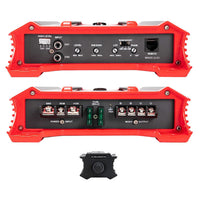 Thumbnail for Crunch Ground Pounder GP-2500.1 2500W Max Monoblock Subwoofer Class AB 2500 Watts Car Amplifier with Absolute Magnet Phone Holder Bundle