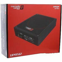 Thumbnail for Cerwin Vega VPAS12-12 Shallow Mount Sealed Powered 600W Subwoofer Enclosure + 8 Gauge Amp Kit Bundle