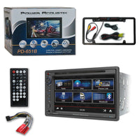 Thumbnail for Power Acoustik PD-651B Double DIN Bluetooth DVD/CD Car Stereo & Rear View Camera