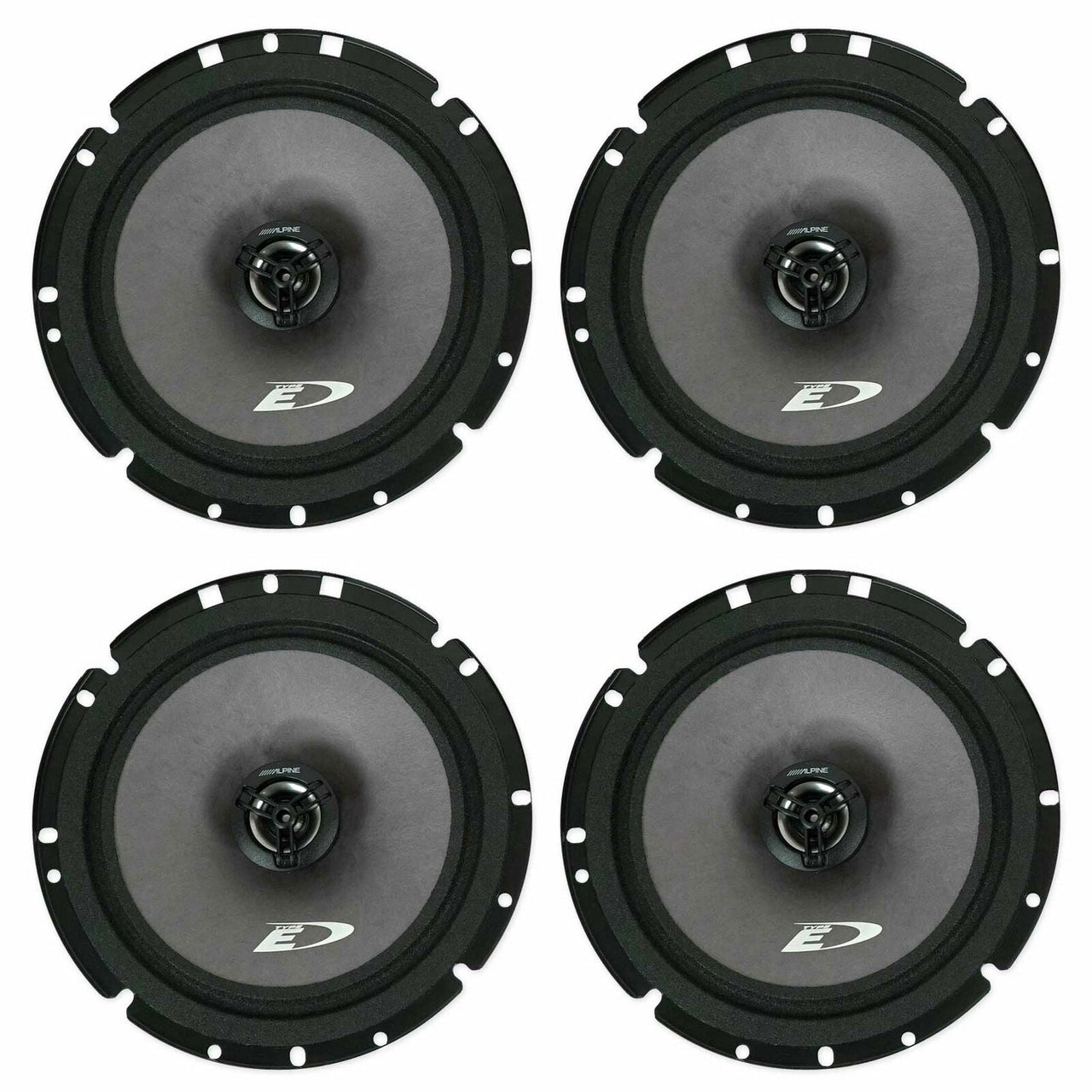 2 Pair Alpine SXE1726S 6.5" Speakers Compatible 2006-13 GM Vehicles CAR Truck Front & Rear Door