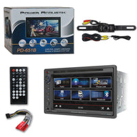 Thumbnail for Power Acoustik PD-651B Double DIN Bluetooth In-Dash DVD/CD/AM/FM Car Stereo w/ 6.5
