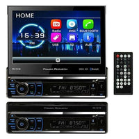 Thumbnail for Power Acoustik PD-721B 7″ Single-DIN Motorized Touchscreen w/DVD/CD & Bluetooth