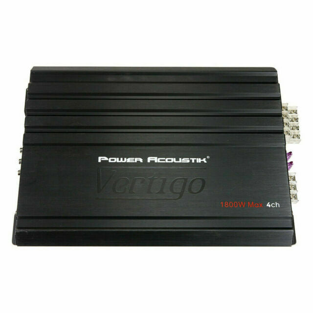 Power Acoustik VA4-1800D Vertigo Series 4Ch Full Range Amplifier