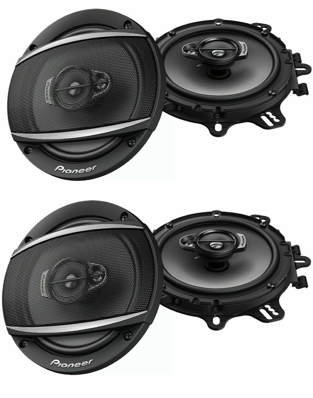 2 Pair Pioneer TS-A1680F 6-1/2" 4-Way 350W Coaxial Car Audio Speakers