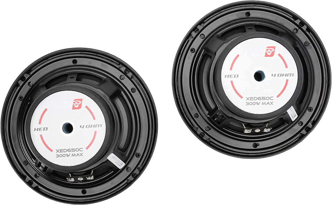 2 Pair Cerwin Vega XED650C 6.5" 2-Way Car Audio Component Speaker System
