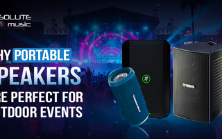 Image of portable speakers promoting their use for outdoor events, highlighting the benefits of Portable Speakers.