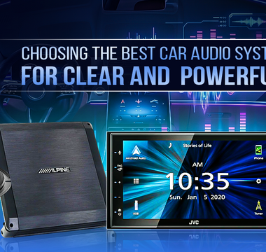 Choosing the best car audio system for clear and powerful sound with speakers and amplifier.