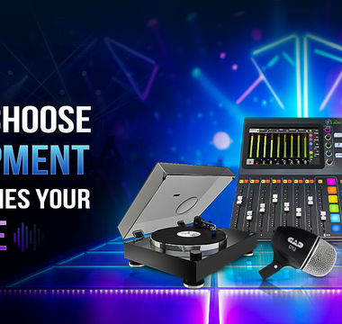 Image showcasing DJ equipment including a turntable, mixer, and speakers related to DJ style selection.