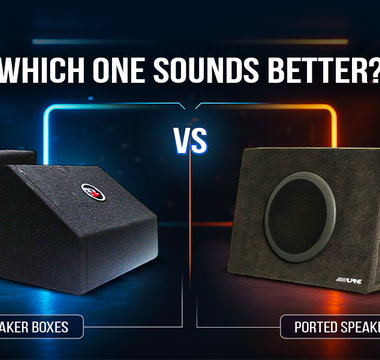 Comparison of Sealed Speaker Boxes vs Ported Speaker Boxes for the best sound quality.
