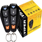 Keyless Entry remote key fobs displayed with a Viper package for enhanced vehicle access and security.
