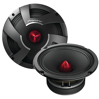 8-inch Car Speakers by Pioneer featuring a sleek design and powerful audio performance.